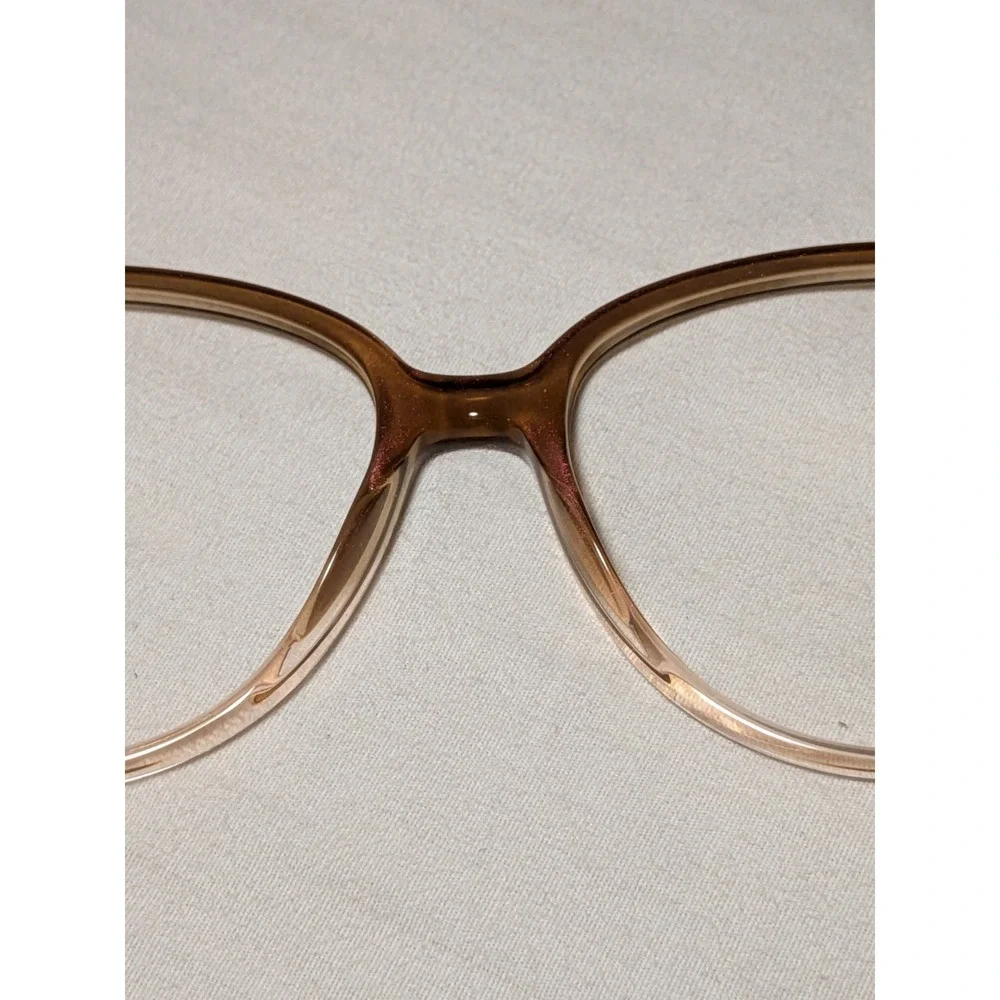 Maui‎ Jim Eyeglasses Brown Crystal Frames Clear Lens MJO 2119-12E / 55-18-135